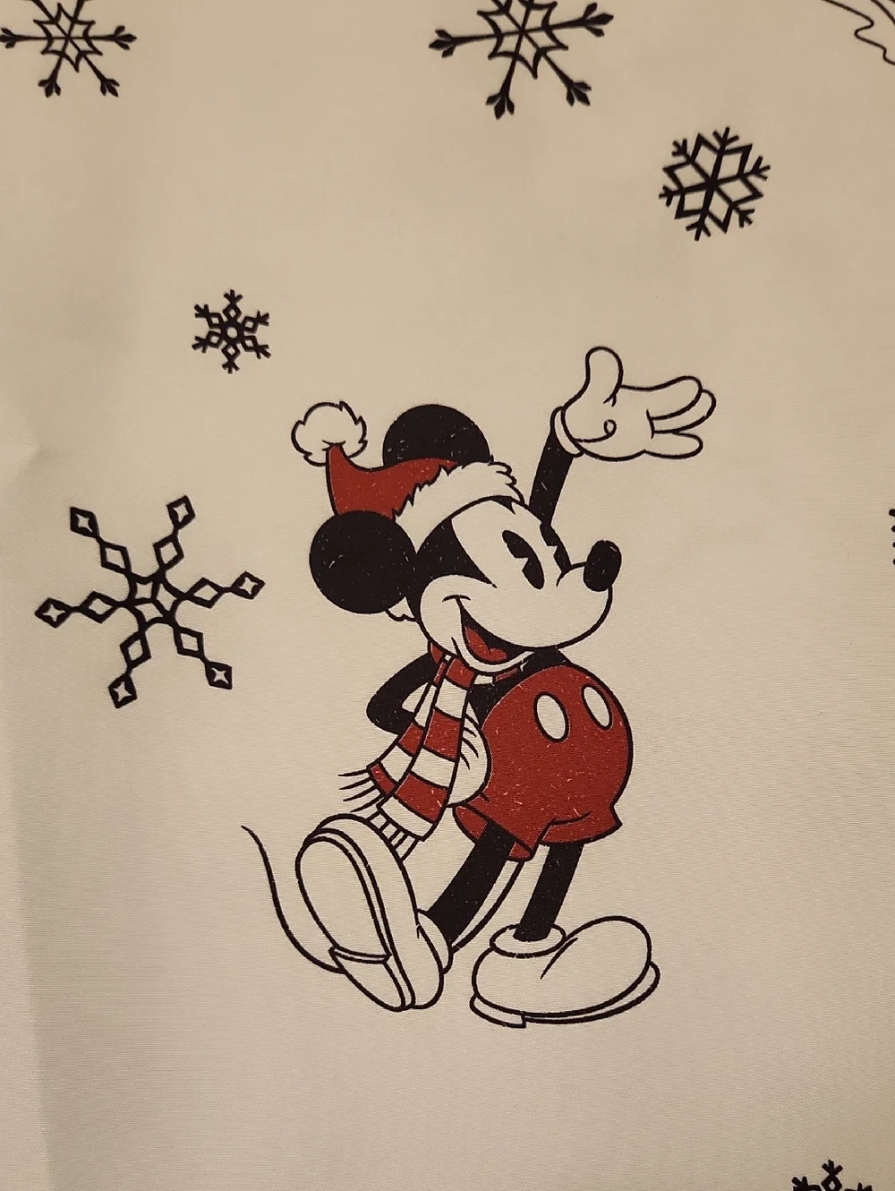 St. Nicholas Square Mickey - Minnie Mouse Holiday Christnas Plaid Shower Curtain